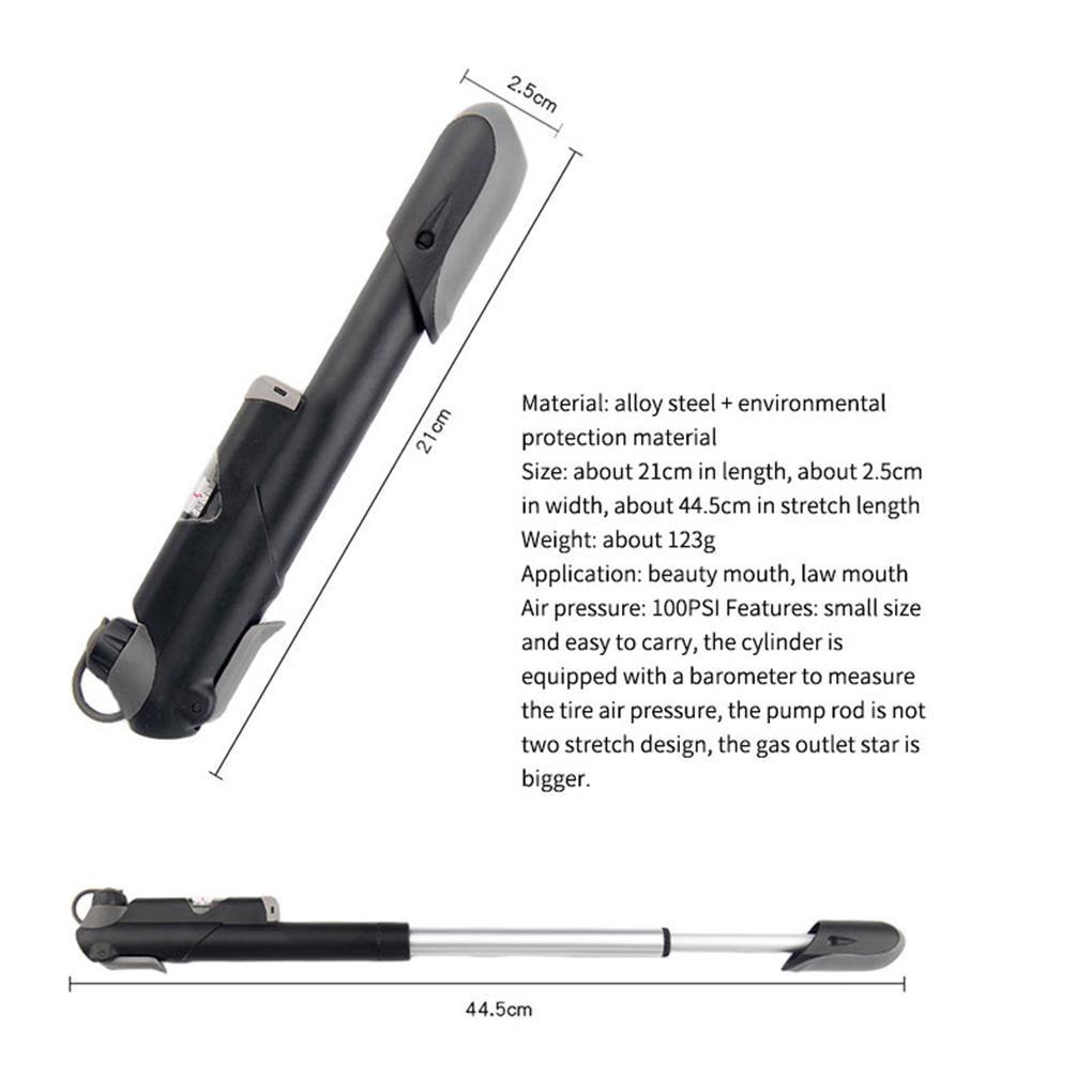 Ống Bơm Xe Đạp Mini Cầm Tay