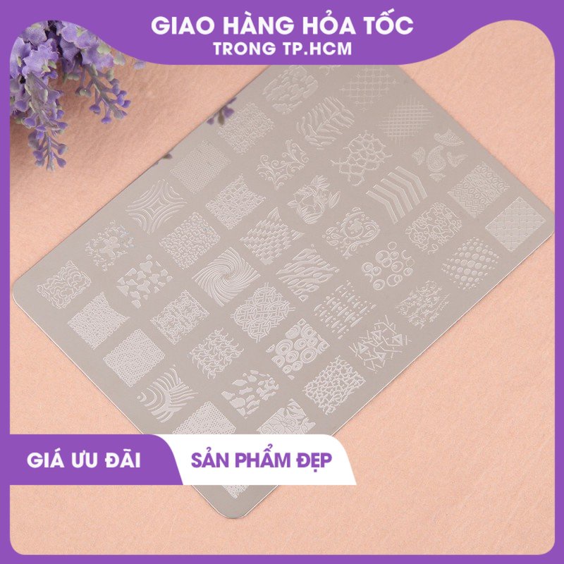 Miếng in móng nail lớn nhiều mẫu 0653