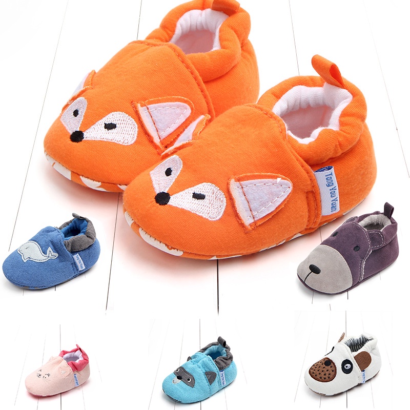 Giày Tập Đi Đế Mềm Chống Trượt Thời Trang Xuân Thu Cho Bé