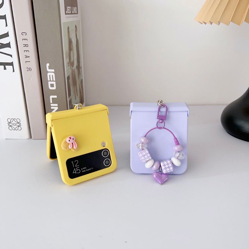 Ốp Điện Thoại pc Cứng Họa Tiết Thỏ Hoạt Hình 3 Trong 1 Cho samsung galaxy z flip 3 zflip4 flip5 5g