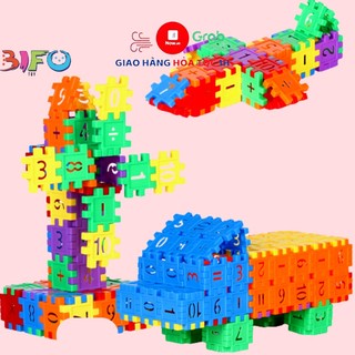 Bộ đồ chơi Building Block 4x4cm nhiều miếng ghép nhựa lắp ghép sáng tạo đồ chơi lắp ghép xếp hình phát triển sớm cho bé