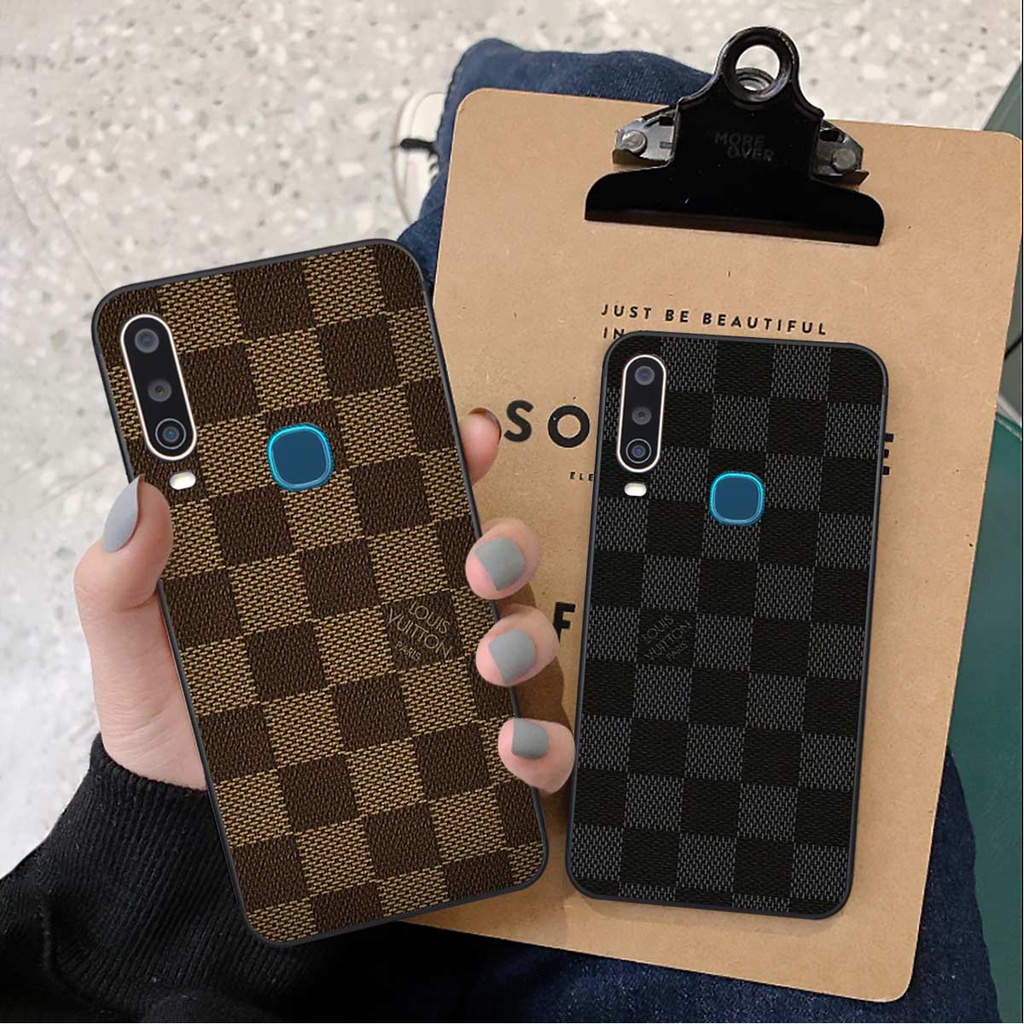 Ốp lưng Vivo U10 / Y12 / Y15 / Y17 hình caro, thời trang hàng hiệu cao cấp, vỏ ốp rẻ đẹp