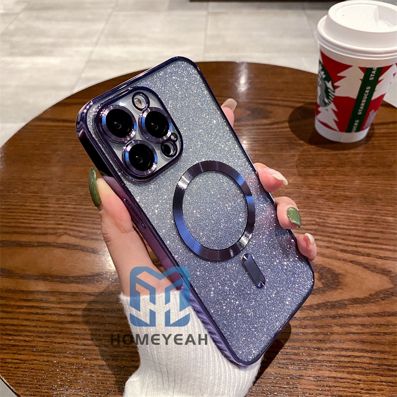 Ốp Điện Thoại Mềm Trong Suốt Chống Sốc Có Ngăn Đựng Thẻ Và Kim Tuyến Cho iPhone 11 12 13 14 Pro Max 14 Plus