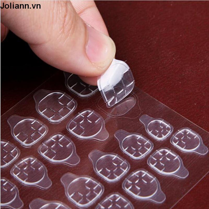 🎐Joliann🎐Bộ 24 Miếng Dán Móng Tay Bằng Silicone Chất Lượng Cao