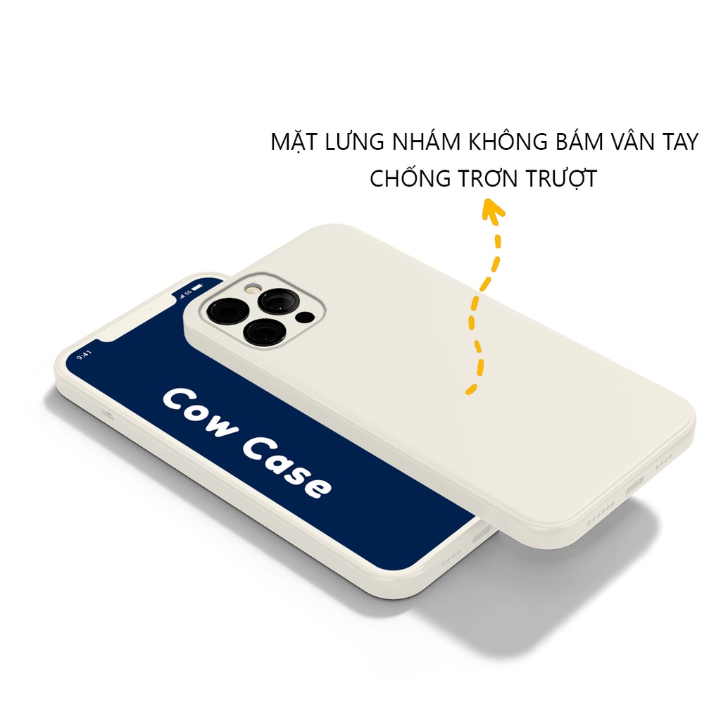 Ốp Oppo Reno4, Reno 4 pro 5g cạnh vuông Cowcase | Vỏ điện thoại Oppo bảo vệ camera toàn diện TRON