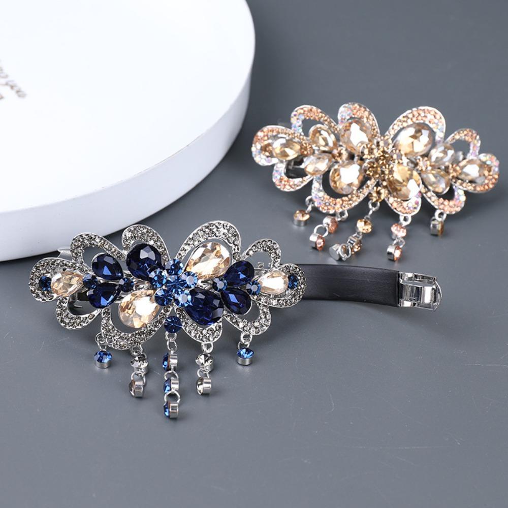 LOMBARD Kẹp Tóc Đính Đá Phong Cách Hàn Quốc Sang Trọng Cho Nữ