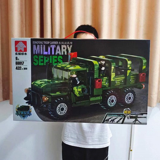 Đồ chơi lắp ráp xe tăng, đồ chơi  mini xe lắp ráp 88017 432 pcs nhựa abs loại 1 an toàn cho các bé mới