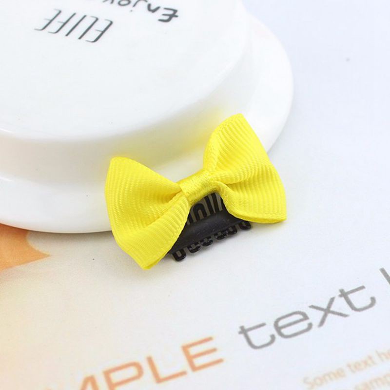 Set 10 Kẹp Tóc Nơ Nhiều Màu Dễ Thương Cho Bé Gái