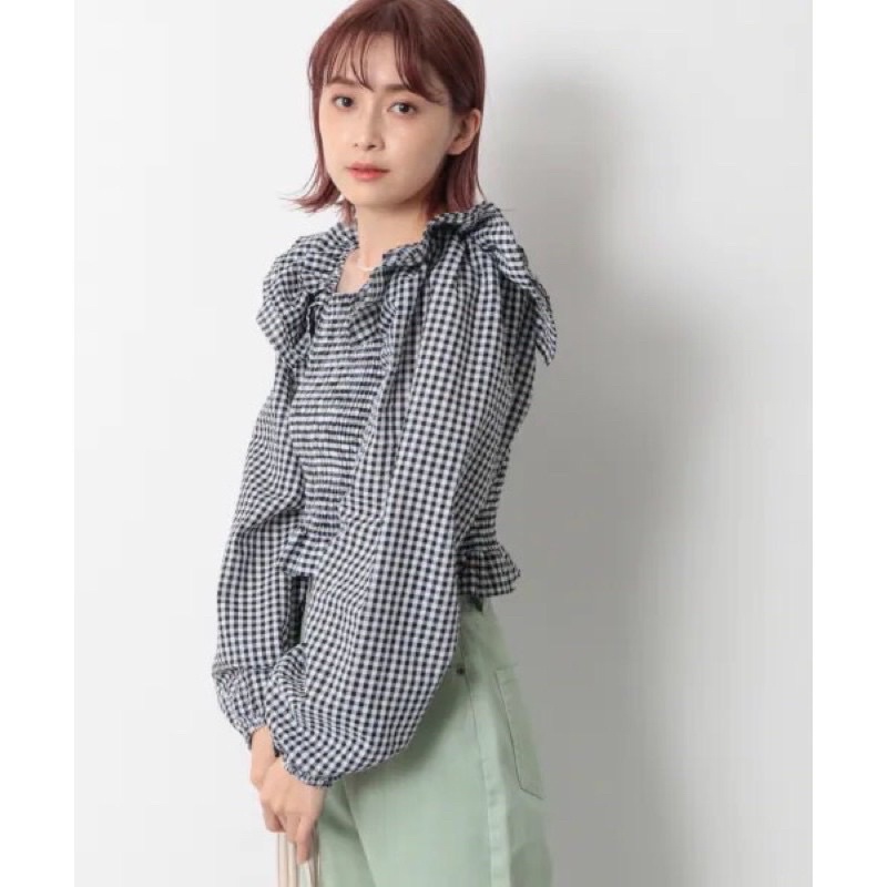 Áo kiểu nữ thân nhún smocking tay dài bo chun