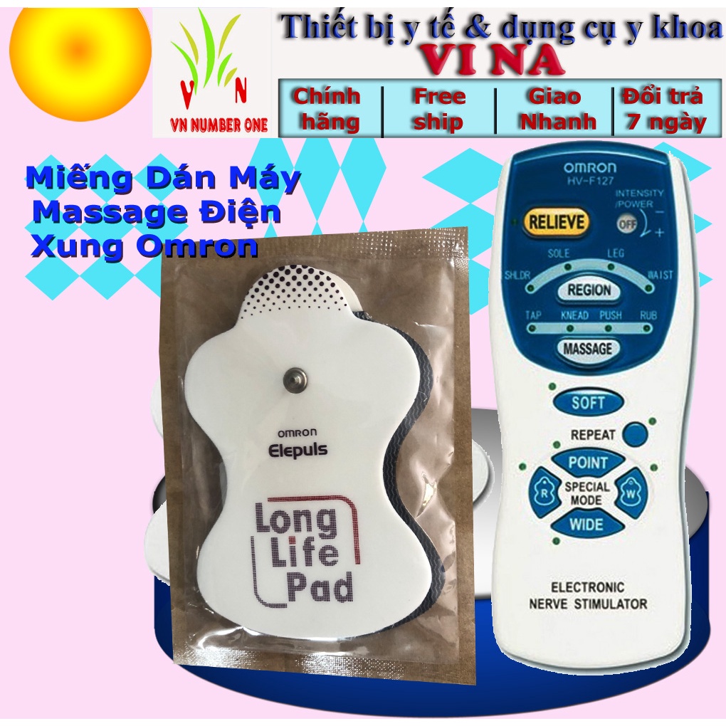 Miếng Dán Điện Hiệu Omron Thay Thế Cho Máy Mát Xa Omron và hầu hết các dòng máy massage khác