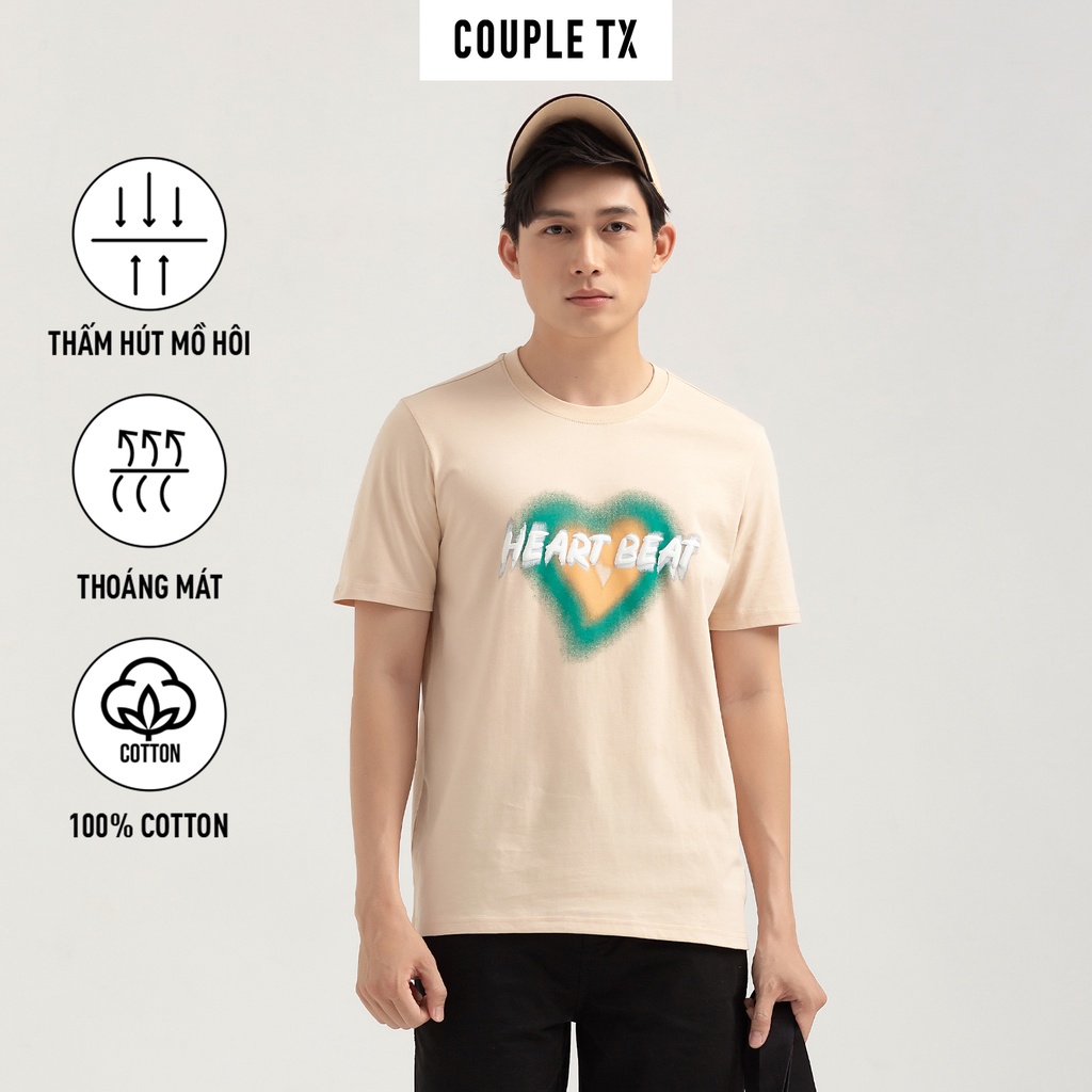 Áo Thun Nam Couple TX In Graphics Heart Beat MTS 1241