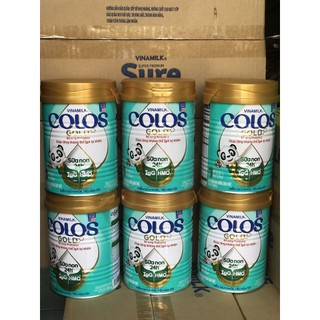 Quà tặng kèm combo 6 lon sữa bột vinamilk colosgold 1-sữa non 24h lon 350g.