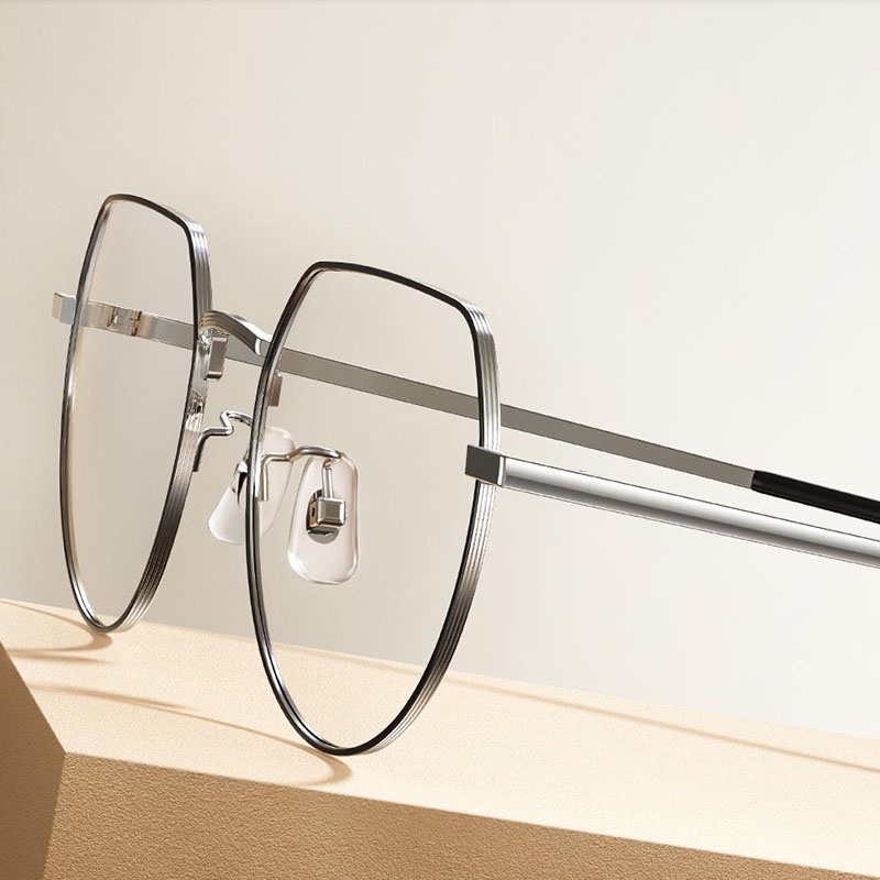 Kính Mát Tròng Vuông / Đa Giác Bằng Titan Chống Ánh Sáng Xanh Chất Lượng Cao Xiaomi Mijia 15g