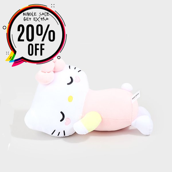 Đồ Chơi Nhồi Bông Hình Hello Kitty | Set 2 Loại Tùy Chọn 2 Loại Tiện Dụng | Thảm Lót Sàn 32cm 32cm Chất Lượng Cao