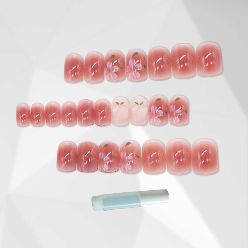 1 Bộ Móng Tay Giả Che Phủ Toàn Diện Dễ Dàng Tẩy Trang DIY