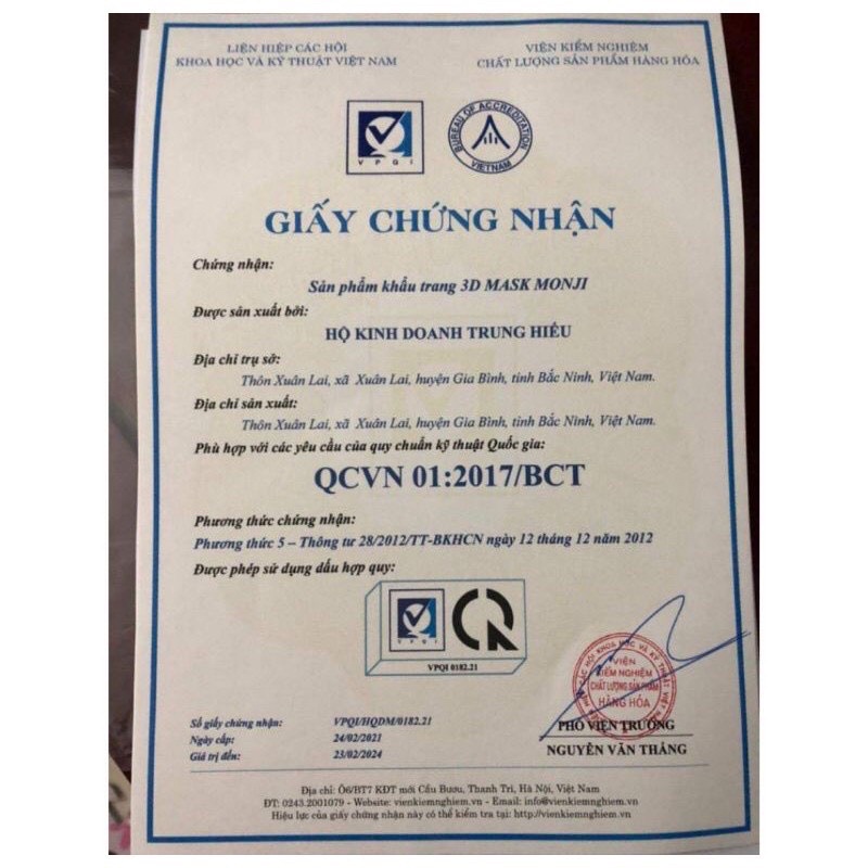 Thùng 300 Khẩu Trang Kf94 Huy Hoàng Mask 4 Lớp Kháng Khuẩn Chống Bụi