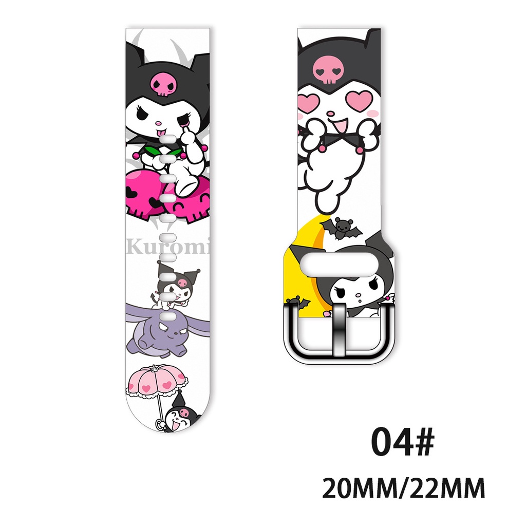 SANRIO Dây Đồng Hồ Thông Minh 20MM 22MM Cho iwatch / LG / OPPO / Huami / Jiaming / Samsung / Huawei GT