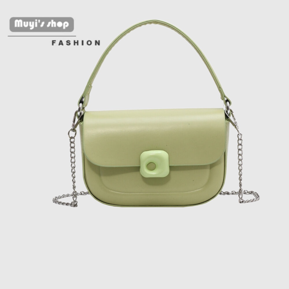 Túi Xách Đeo Vai Hình Vuông Cỡ Nhỏ Màu Trơn Thời Trang Cao Cấp Mới