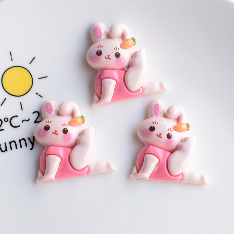 Set 10 Phụ Kiện Trang Trí Tóc Bằng Nhựa Hình Cô Gái Tập Yoga Diy