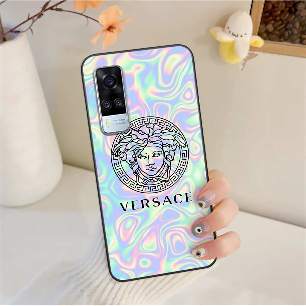 Ốp lưng Vivo Y51 2020 hình caro, thời trang hàng hiệu cao cấp, vỏ ốp rẻ đẹp