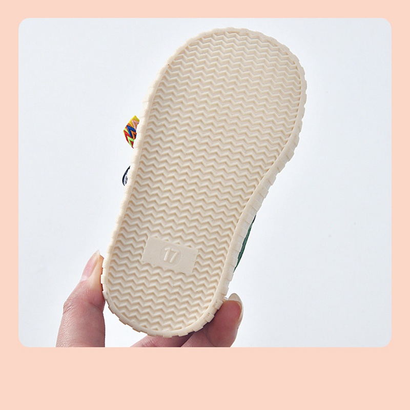 Giày Cao Su Mềm Thoáng Khí Chống Trượt Cho Bé 0-3 Tuổi