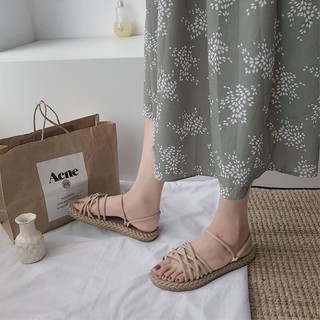 [ ORDER ] SANDAL DÂY THỪNG ĐAN CHÉO ULZZANG