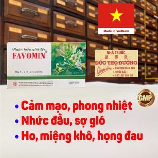 Ngân kiều giải độc FAVOMIN OPC - Dùng khi cảm mạo phong nhiệt, họng đau, khô miệng, nhức đầu