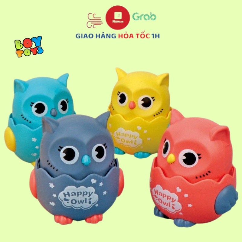 Đồ chơi chim cú mèo chạy cót ngộ nghĩnh, xoay vặn 360 độ thú vị cho bé