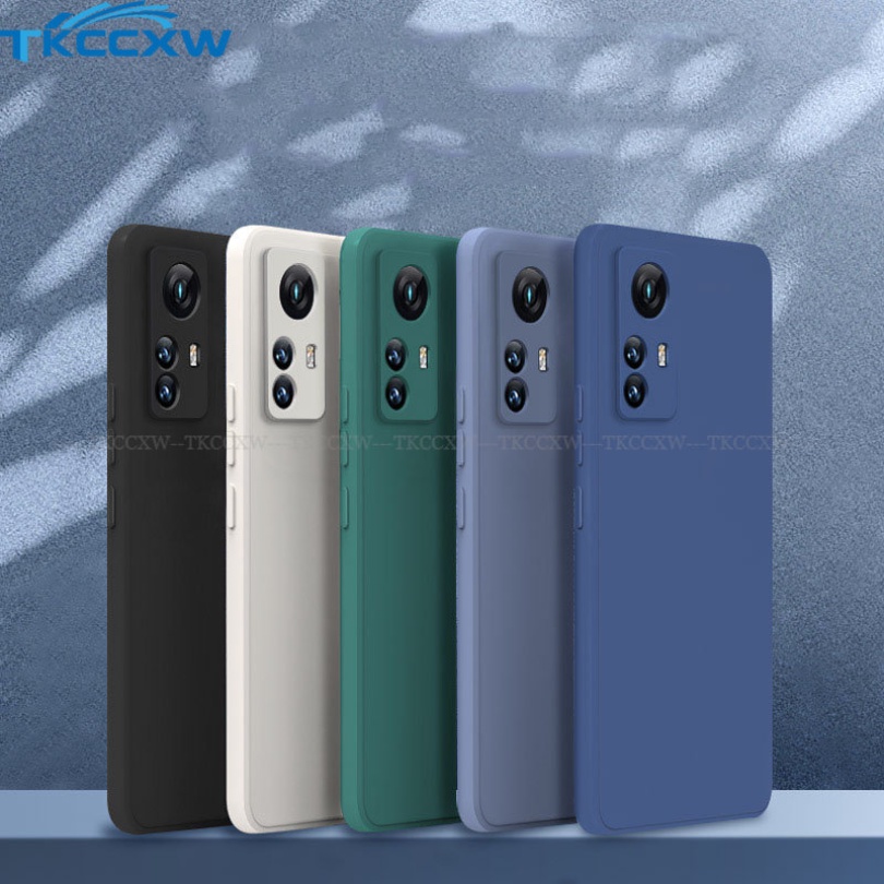 Ốp Điện Thoại TPU Dẻo Vuông Màu Kẹo Ngọt Tươi Tắn Đơn Giản Cho Xiaomi 13 12T Pro 12 Lite Poco X5 Pro M5S