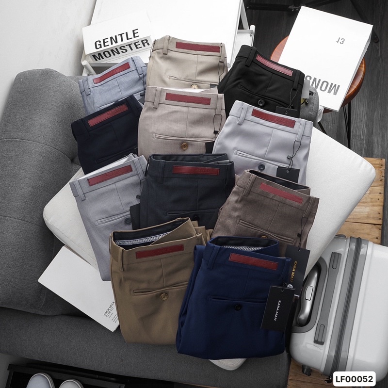 Quần tây nam công sở Zara man from slim fit chất vải mềm mại tag da