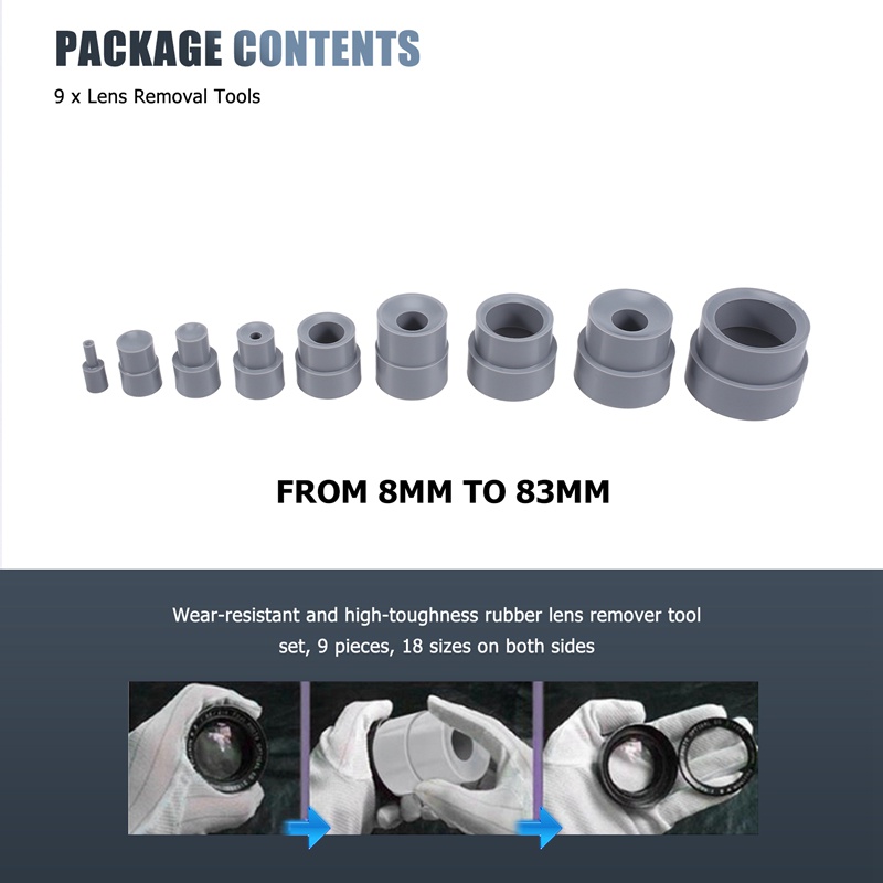 Bộ 9 Dụng Cụ Sửa Chữa Ống Kính Máy Ảnh 8-83mm