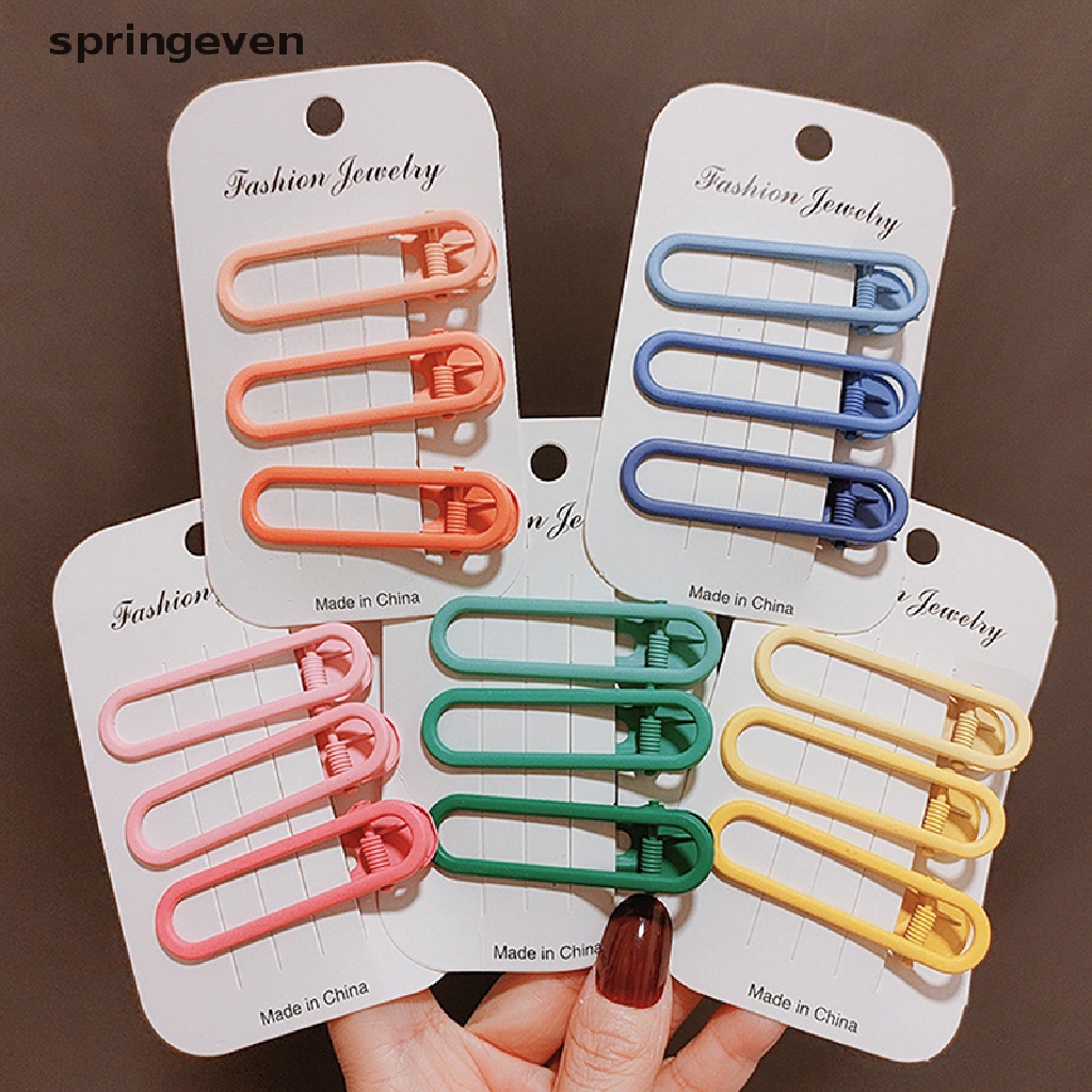 Bộ 3 Kẹp Tóc Bằng Hợp Kim Xinh Xắn Cho Bé Gái