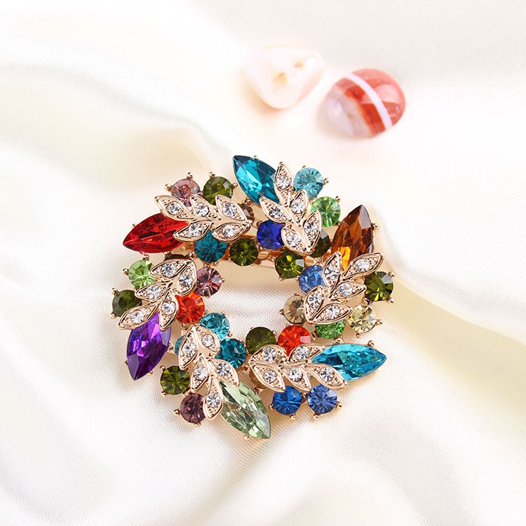 Trâm Cài Áo bauhinia Cao Cấp Bằng Hợp Kim Đính Đá Thời Trang Dự Tiệc Cho Nữ