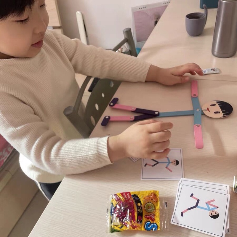 Đồ Chơi Người Đàn Ông Bằng Gỗ Có Thể Di Chuyển Theo Phương Pháp Montessori Giúp Bé Học Hỏi