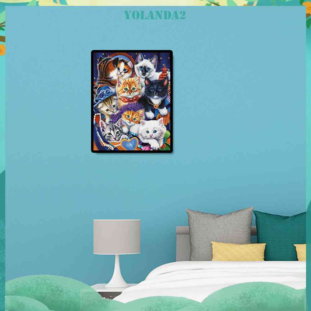 Bộ Tranh Đính Đá 5D Tự Làm Hình Động Vật Dễ Thương