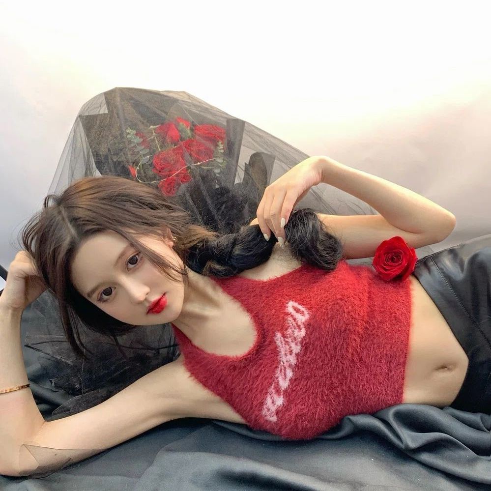 COZOK Áo Không Tay In Chữ Thời Trang Quyến Rũ Cho Nữ