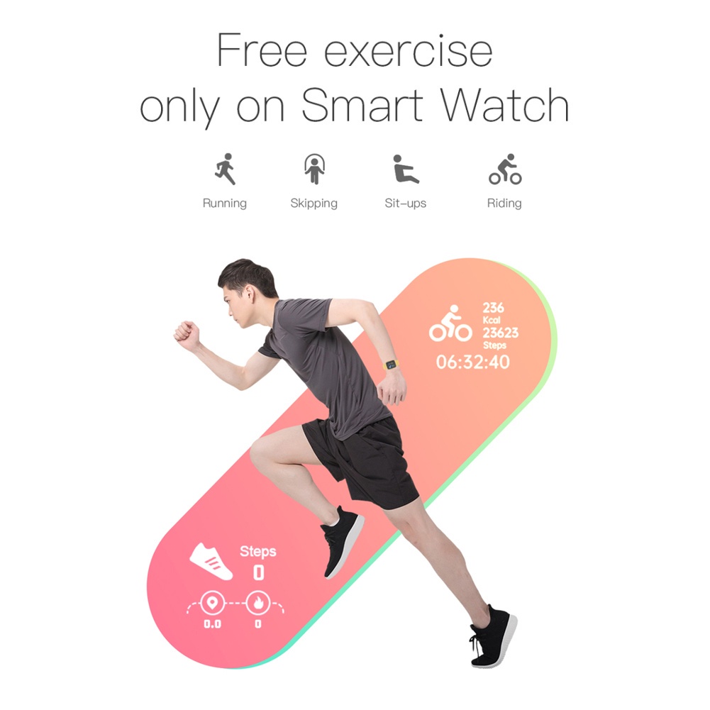 Giao Hàng Miễn Phí Đồng Hồ Thông Minh Chống D 'Gua Kỹ Thuật Số Màn Hình 3c Màu Hồng Cho Nữ