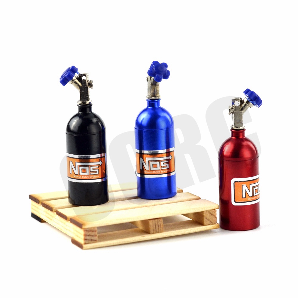 Bộ Phận Mô Phỏng Chai Nitrogen Bằng Kim Loại Cho Xe Điều Khiển 1 / 10 Crawler Car Traxxas TRX4 Defender Bronco RC4WD D90 D110 Axial Scx10 90046