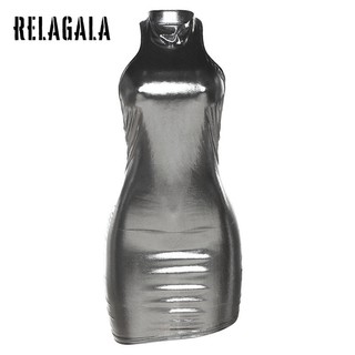 RelaGala Thời trang nữ màu trơn treo lưng gợi cảm