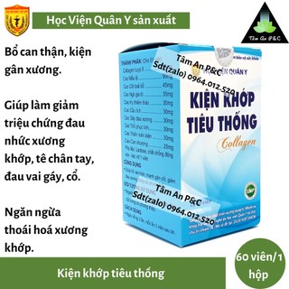 Kiện Khớp Tiêu Thống Collagen Học Viện Quân Y (hộp 60 Viên)- Giảm đau xương khớp- CHÍNH HÃNG HỌC VIỆN QUÂN Y