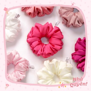 (MINI & BIGSIZE) SCRUNCHIES Satin Cao Cấp Tone Hồng Tím Xinh Xắn & Ngọt Ngào