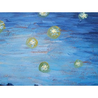 Sao Đêm -  Tranh Sơn Dầu Vẽ Tay 30x40cm