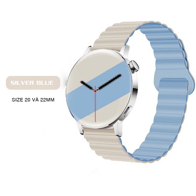 DÂY ĐEO SILICON NAM CHÂM TỪ TÍNH DÀNH CHO SMART WATCH 20MM VÀ 22MM SAMSUNG, HUAWEI, XIAOMI, OPPO....