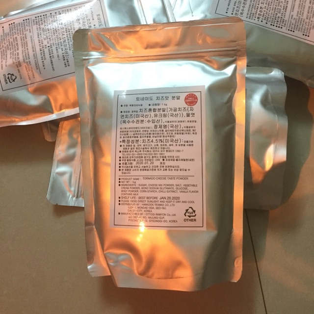 Phô Mai Lắc Khoai Tây Gói 1kg ( hàn quốc )