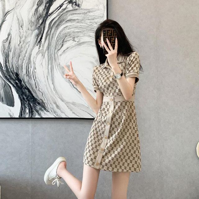 Đầm polo Dáng Chữ a Ôm Eo Thời Trang Mùa Hè 2023 Phong Cách Mới
