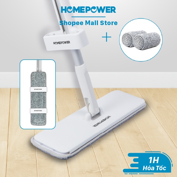 Cây Lau Nhà Thông Minh Tự Vắt Homepower CS-01, Chất liệu nhôm cao cấp, sang trọng
