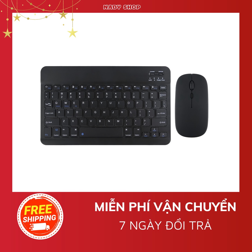 Bàn phím & chuột Bộ bàn phím Bluetooth kết nối điệnn thoại laptopp dễ dàng siêu xinh