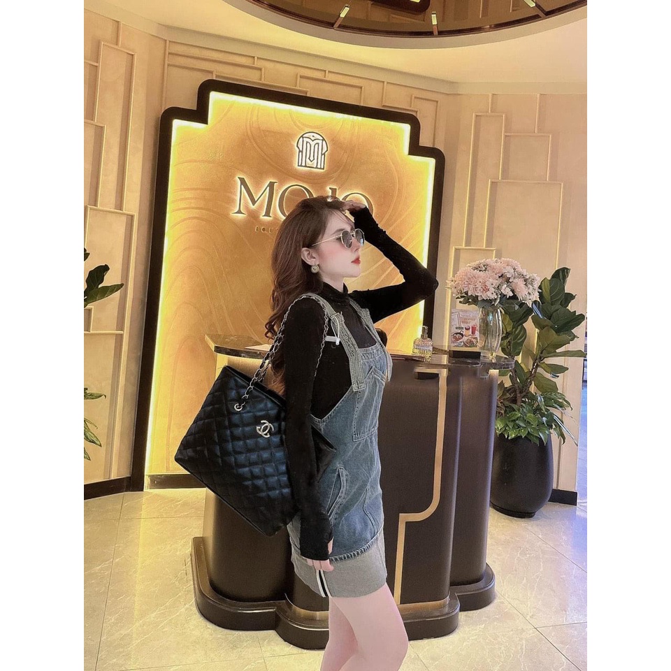 Váy yếm bò dáng ngắn xanh phối Jullie.De' Clothing