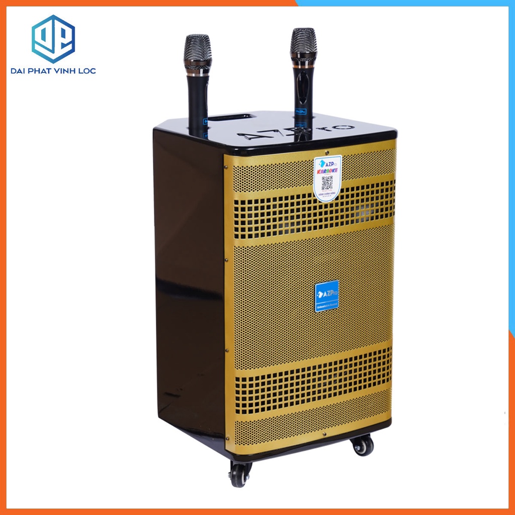 Loa Kéo Karaoke Công Suất Lớn 800W | Loa Kéo Giá Rẻ AZPro AZ-319 Bass 2,5 tấc | Loa Kéo Bluetooth Tặng 2 micro Không Dây
