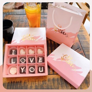 Hộp Socola Valentine 12 Viên Kèm Túi